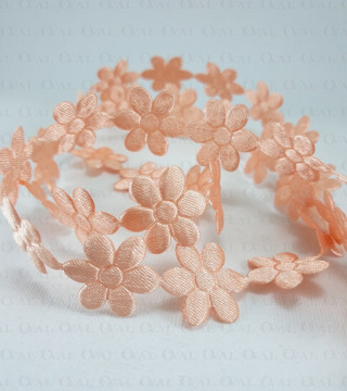 Satin ribbon flowers 20mm/1m 132