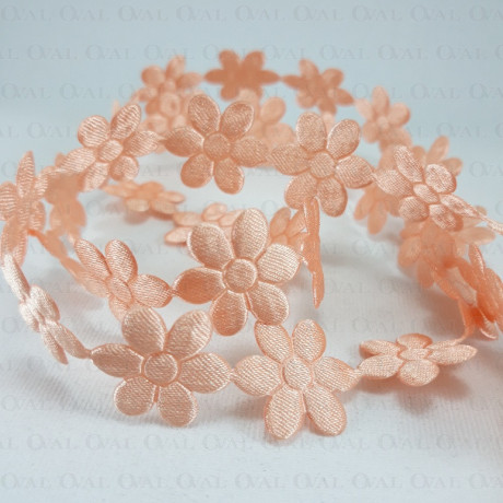 Satin ribbon flowers 20mm/1m 132