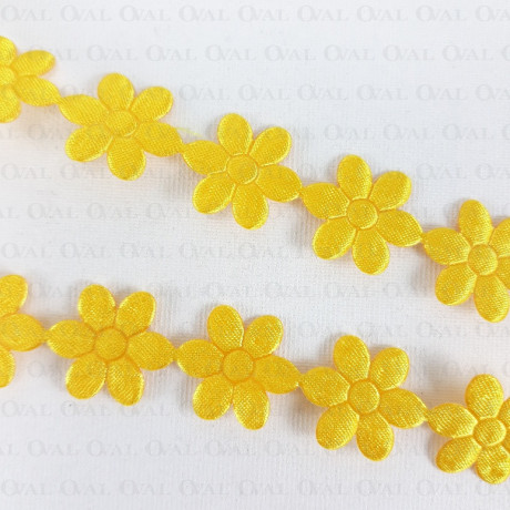 Taśma atłasowa kwiatki 20mm/1m 154