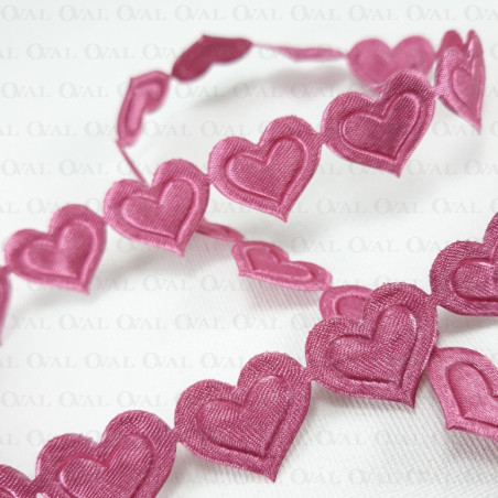 Satin ribbon heart 20mm/1m 160
