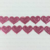 Satin ribbon heart 20mm/1m 160