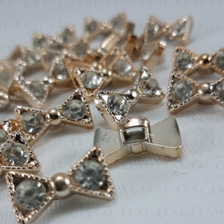 Button bow 16mm / 10 or 100 pcs 4017