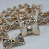 Button bow 16mm / 10 or 100 pcs 4017