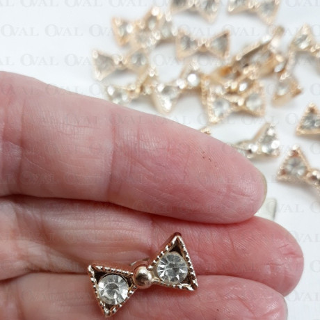 Button bow 16mm / 10 or 100 pcs 4017