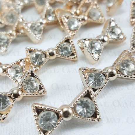 Guzik kokardka 16mm/10 lub 200szt 4017