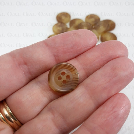 Polyester button 15mm / 10 or 100 pcs 745