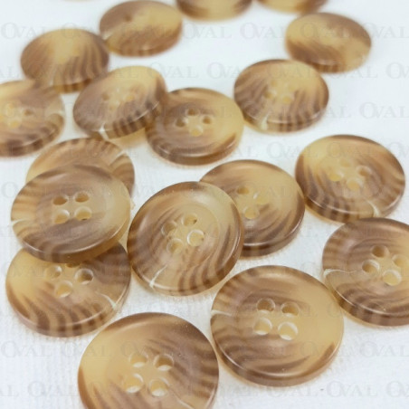 Polyester button 15mm / 10 or 100 pcs 745