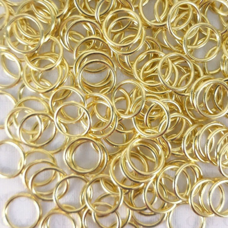 Strap rings 6, 8, 10, 12, 16 mm / 200 pcs gold 2619 E