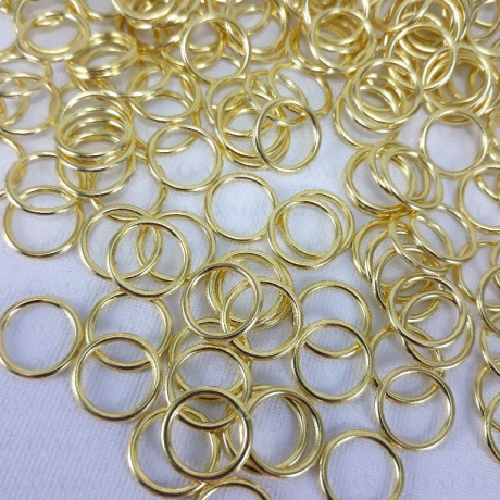Strap rings 6, 8, 10, 12, 16 mm / 200 pcs gold 2619 E