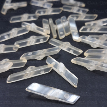 Polyester button 32mm x 6mm / 50 pcs 4033