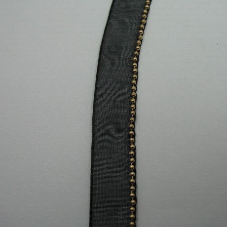 Decorative black tape 12mm no. 1257