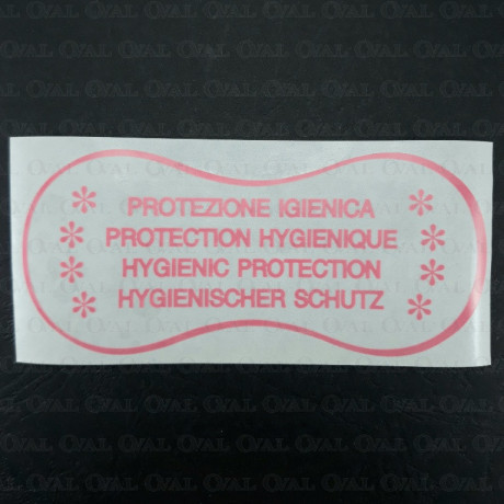 Nalepki higieniczne do bielizny czerwone 4038