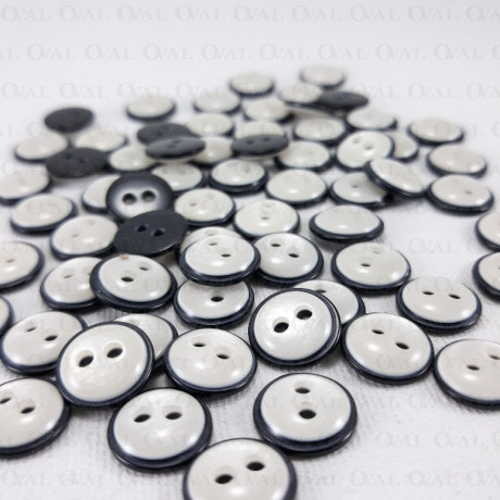Polyester button 11mm/144pcs 4043
