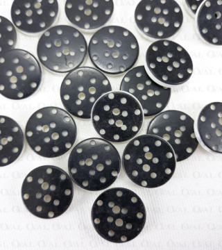 Guzik poliestrowy 15mm/10 lub144szt  4047