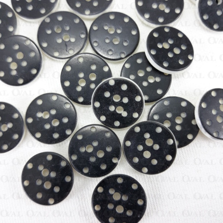 Guzik poliestrowy 15mm/10 lub144szt  4047