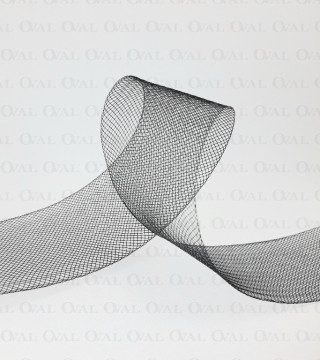 Krynolina modniarska 45mm/30y czarna 4026