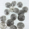 Metal buttons 22.9mm/1 or 100 pcs 4054