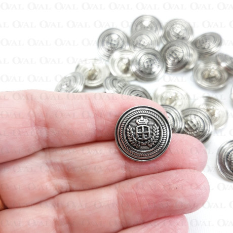 Metal buttons 17.5mm / 1 or 100 pcs 4055