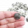 Metal buttons 17.5mm / 1 or 100 pcs 4055