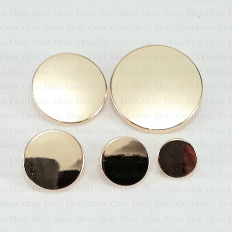 Gold metal buttons 10, 12, 15, 20, 25mm / 10 or 100 pcs 4062