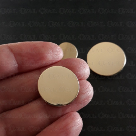 Gold metal buttons 10, 12, 15, 20, 25mm / 10 or 100 pcs 4062