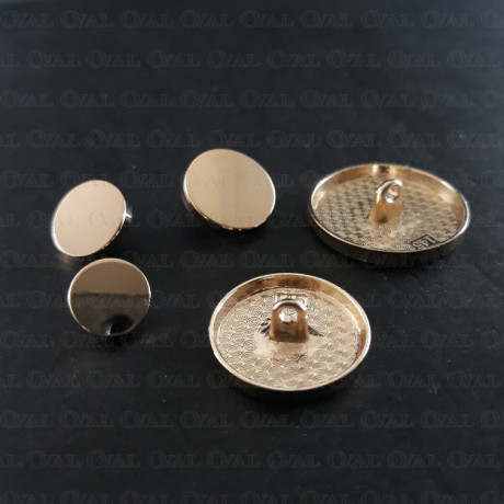 Gold metal buttons 10, 12, 15, 20, 25mm / 10 or 100 pcs 4062