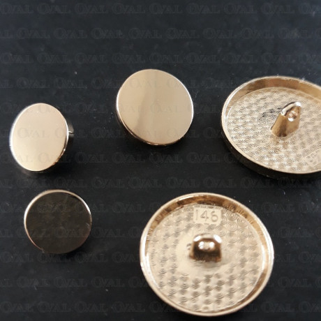 Gold metal buttons 10, 12, 15, 20, 25mm / 10 or 100 pcs 4062