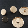 Gold metal buttons 10, 12, 15, 20, 25mm / 10 or 100 pcs 4062