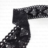 Cotton lace 42mm /1 or 25y black 3808