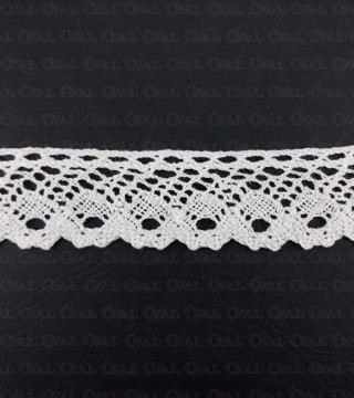 Cotton lace 30mm / 25 yards cream 3391