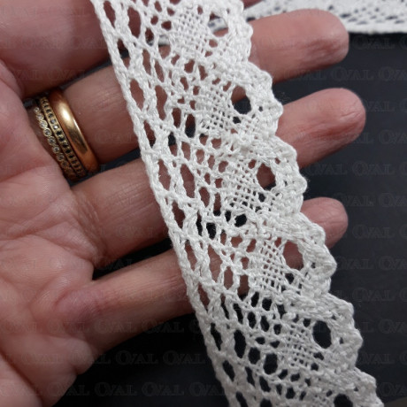Cotton lace 30mm / 25 yards cream 3391