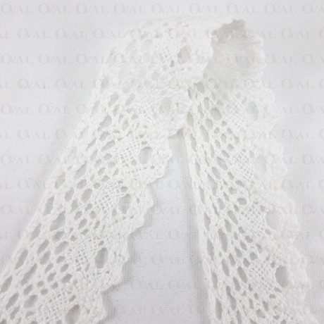 Cotton lace 30mm / 25 yards cream 3391