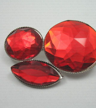 Decorative brooch - metal no. 1276