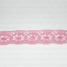 Cotton lace 25 mm/1 or 25 yards pink 3803