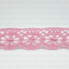 Cotton lace 25 mm/1 or 25 yards pink 3803