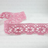 Cotton lace 25 mm/1 or 25 yards pink 3803