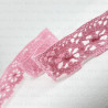 Cotton lace 25 mm/1 or 25 yards pink 3803
