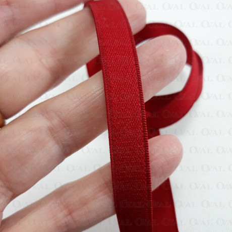 10mm strap elastic / 1m burgundy 4069 E