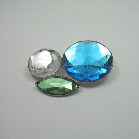 Decorative brooch - metal no. 1279