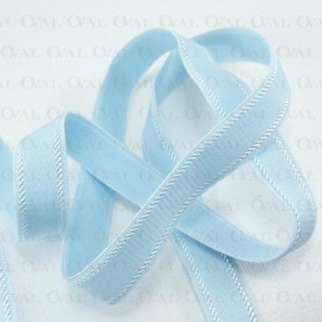 12mm/1m shoulder strap elastic light blue 4072 E