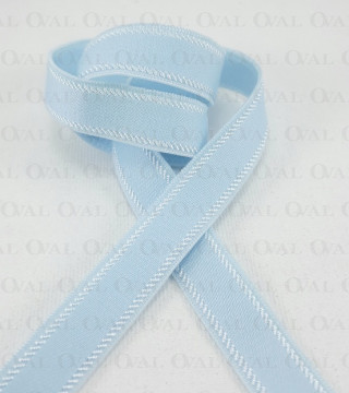 12mm/1m shoulder strap elastic light blue 4072 E