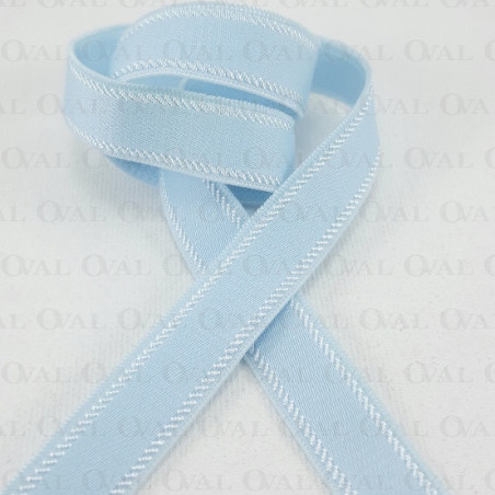 12mm/1m shoulder strap elastic light blue 4072 E