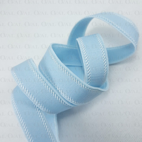 12mm/1m shoulder strap elastic light blue 4072 E