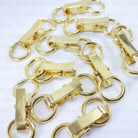 Metal clasp 10 pcs gold 1732