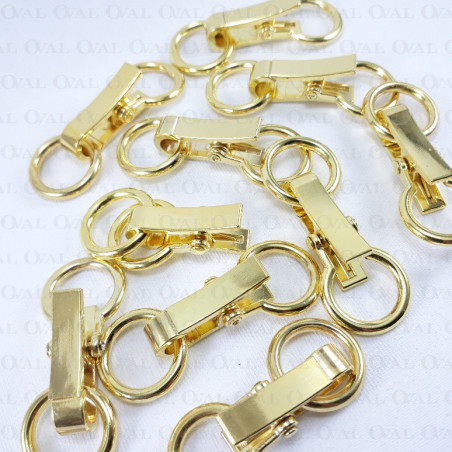 Metal clasp 10 pcs gold 1732