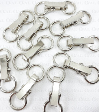 Zapięcie metalowe  10szt srebrne 1776