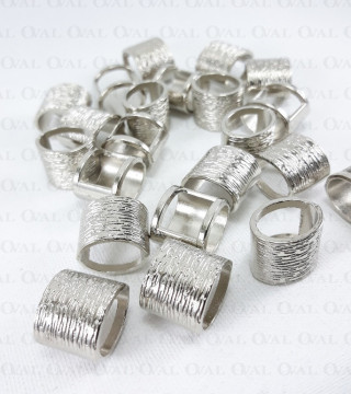 Metal eyelet 100 pcs silver 2038