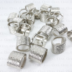 Przelotka metalowa 100szt srebrna 2038 Przelotka metalowa 100szt srebrna 2038