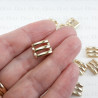 Metal eyelet 100 pcs gold 770
