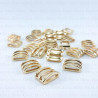 Metal eyelet 100 pcs gold 770